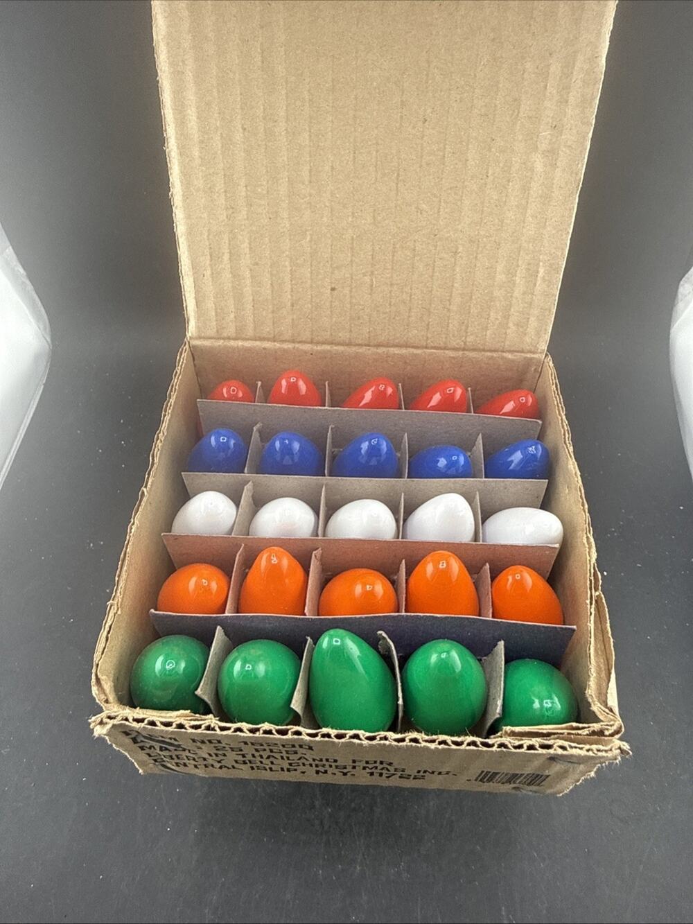 Vintage Liberty Bell C7 Christmas Light Bulbs Box 25 Pcs